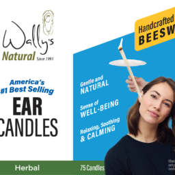 Wally’s Natural Beeswax Ear Candles, Herbal,  75 Pack