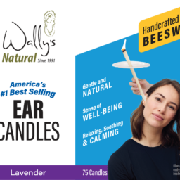 Wally’s Natural Beeswax Ear Candles, Lavender,  75 Pack