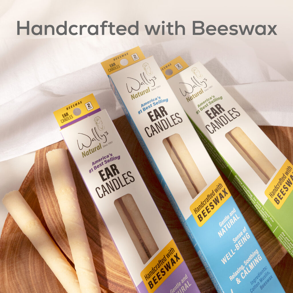 Wally's Natural Beeswax Ear Candles, Herbal, 4 Pack - Wally's Natural