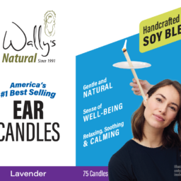 Wally’s Natural Soy Ear Candles, Lavender,  75 Pack