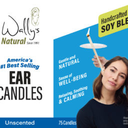 Wally’s Natural Soy Ear Candles, Unscented,  75 Pack