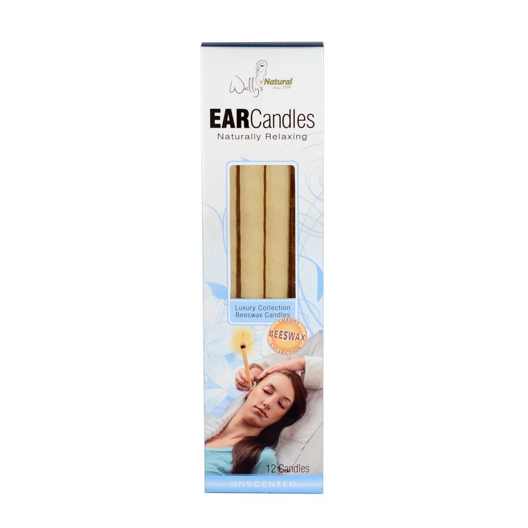 Wally’s Natural Ear Candles Beeswax, Unscented — 12pk Wally's Natural