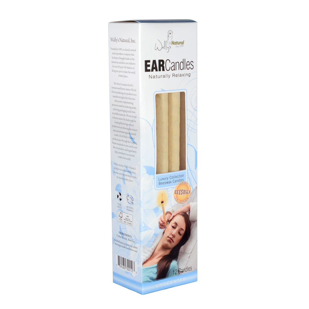 Wally s Natural Ear Candles Beeswax Unscented 12pk Wally s Natural