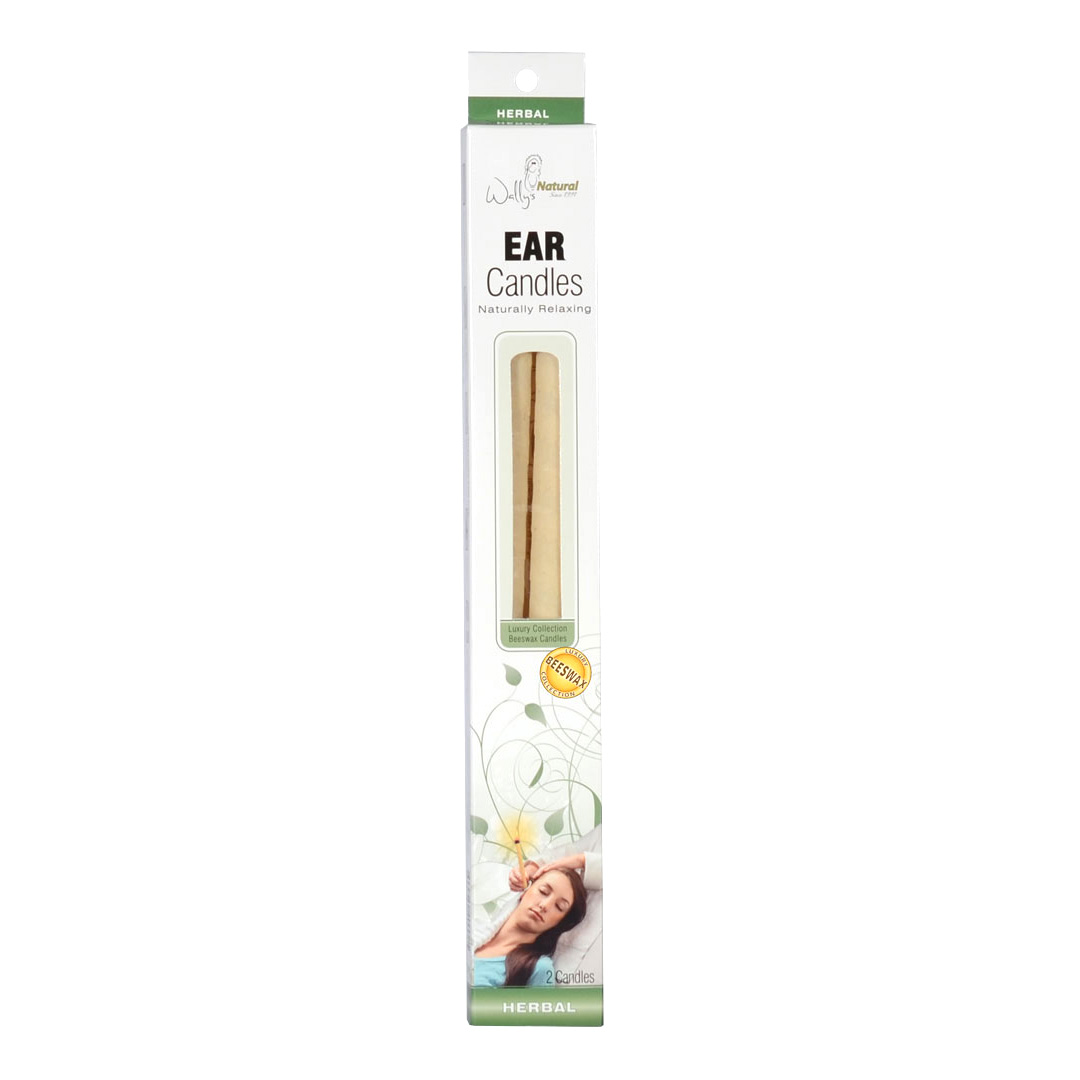 Wally’s Natural Ear Candles Beeswax, Herbal 2pk Wally's Natural
