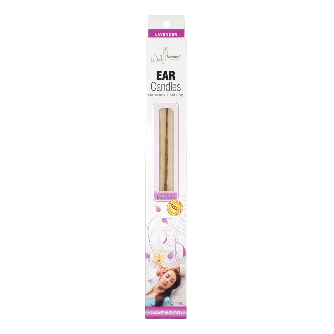 Wally’s Natural Ear Candles Beeswax, Lavender 2pk Wally's Natural