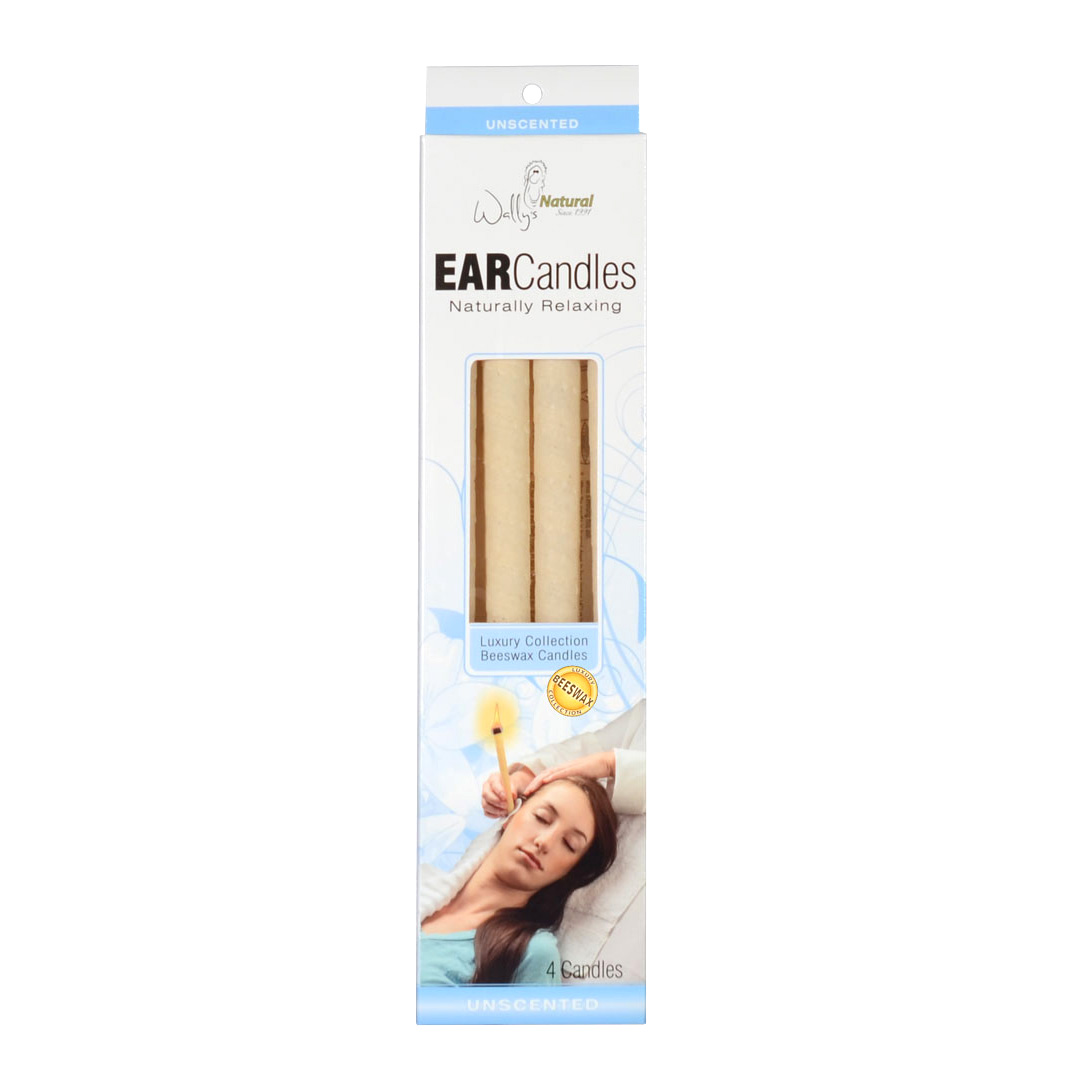 4 Pack Beeswax Ear Candle Unscented Wally's Natural
