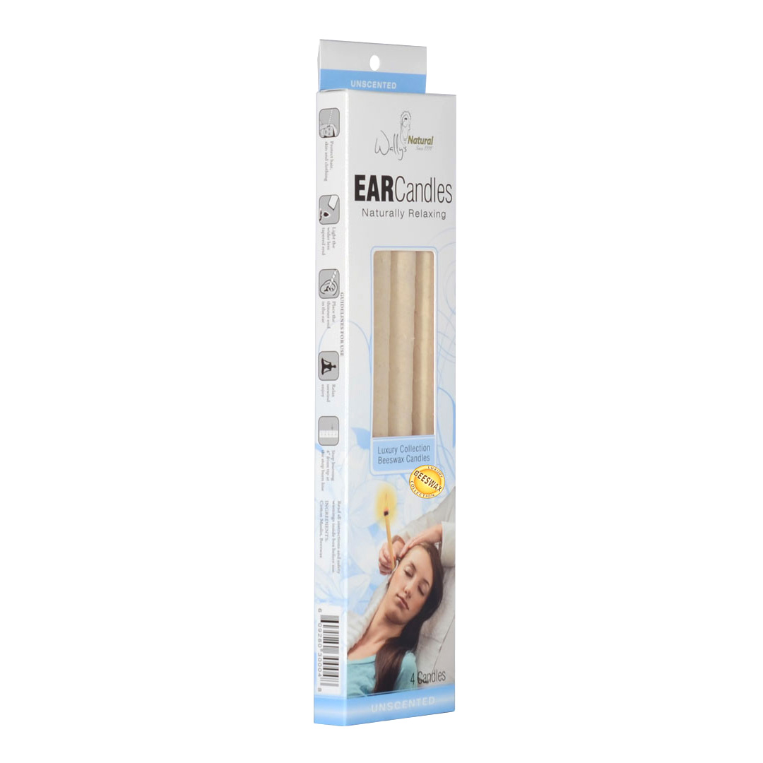 Wally’s Natural Ear Candles Beeswax, Unscented 4pk Wally's Natural