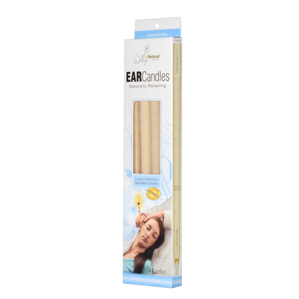 Wally's Natural Ear Candles Beeswax, Unscented 4pk Wally's Natural