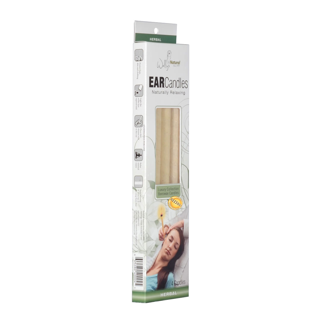 4 Pack Beeswax Ear Candle Herbal Wally's Natural