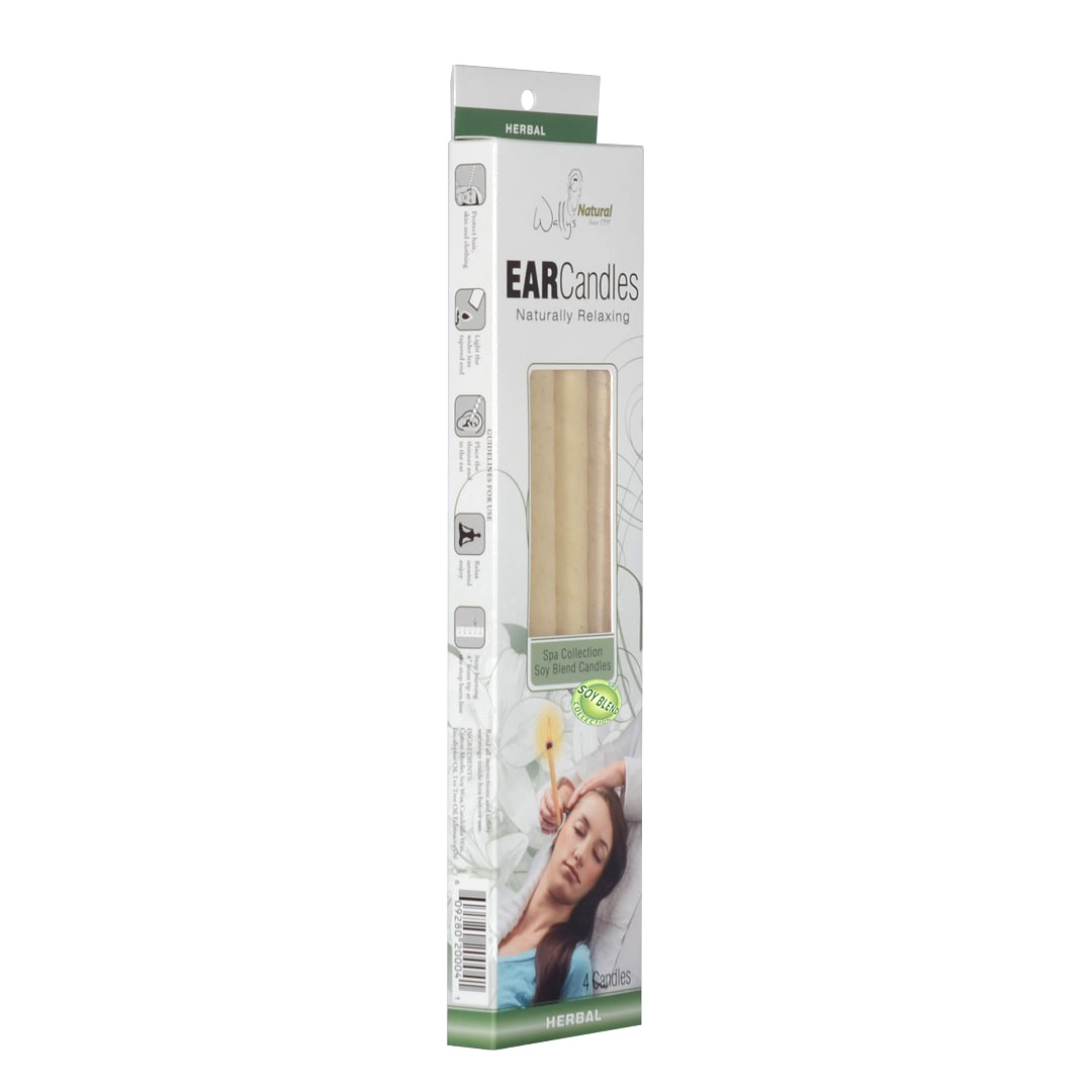 4 Pack Soy Blend Ear Candle Herbal Wally's Natural