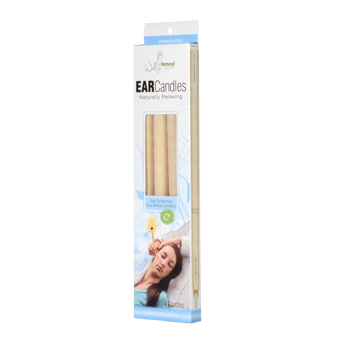 Wally’s Natural Ear Candles Soy, Unscented 4pk Wally's Natural