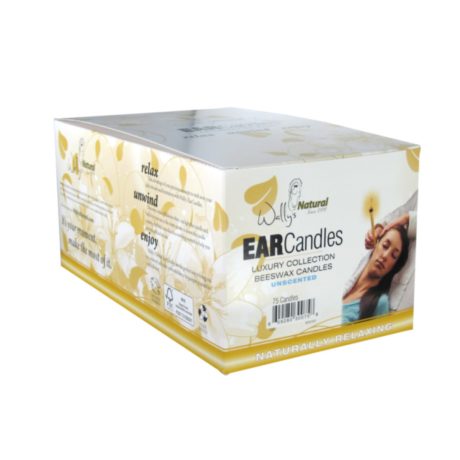 75 Pack Beeswax Ear Candle – Unscented  