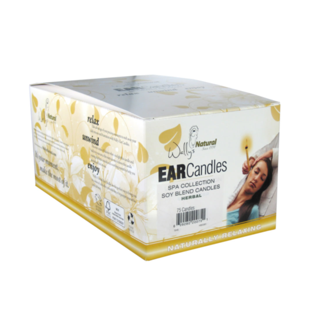 Wally’s Natural Ear Candles Soy, Herbal 75pk Wally's Natural