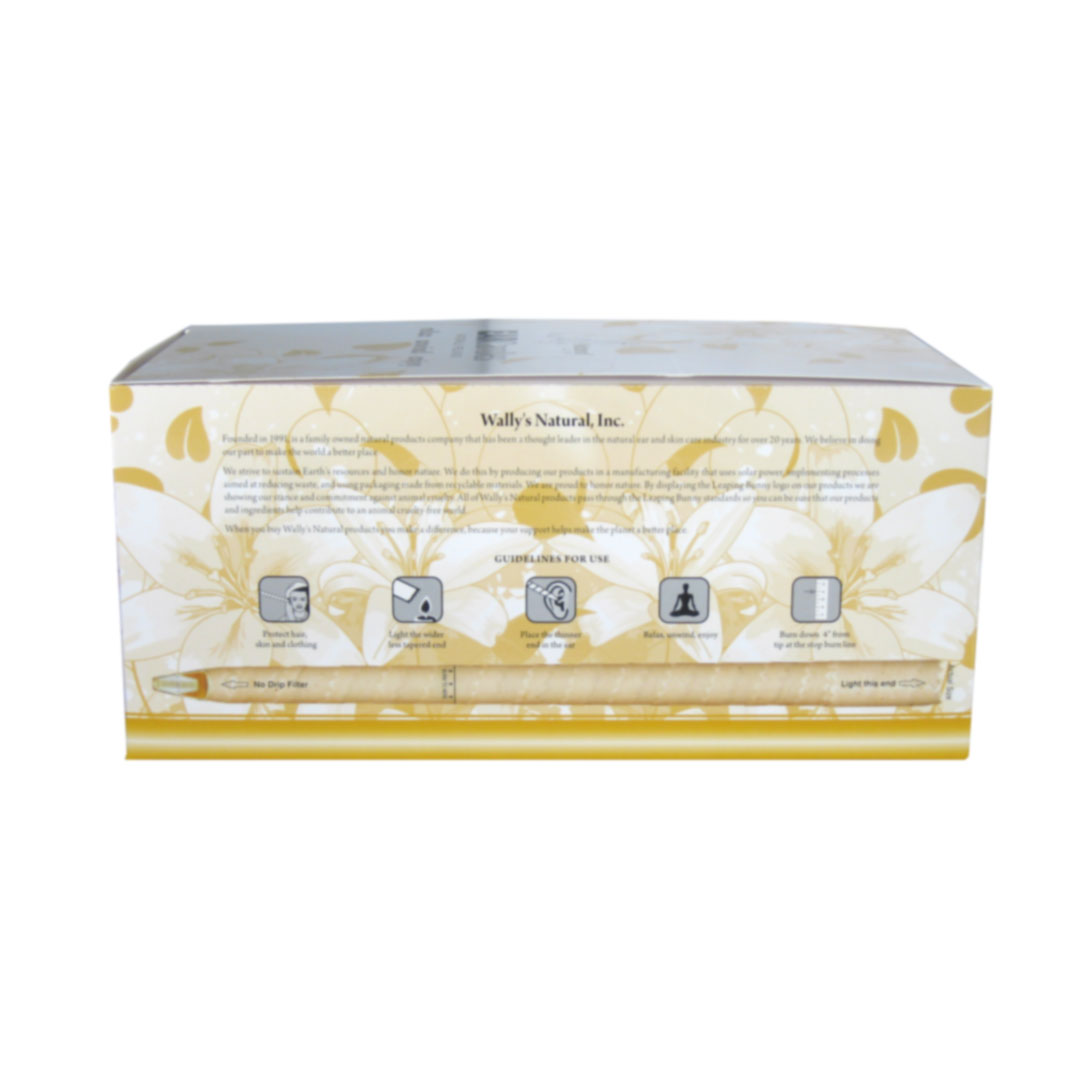 Wally’s Natural Ear Candles Beeswax, Unscented — 75pk Wally's Natural