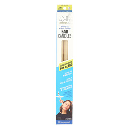 Wally's Natural Ear Candles - Soy, Unscented - 2pk