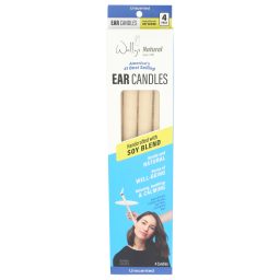 Wally's Natural Ear Candles - Soy, Unscented - 4pk