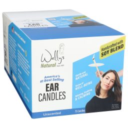 Wally's Natural Ear Candles - Soy, Unscented - 75pk