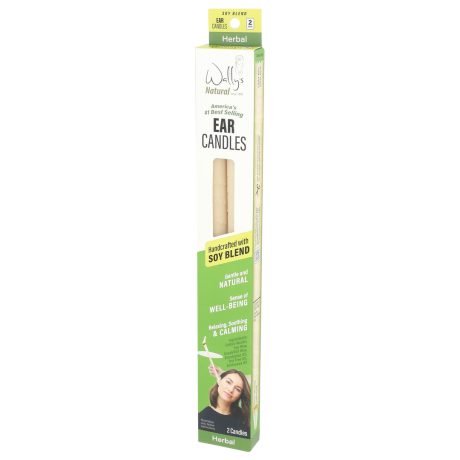 Wally's Natural Ear Candles - Soy, Herbal - 2pk - Image 10