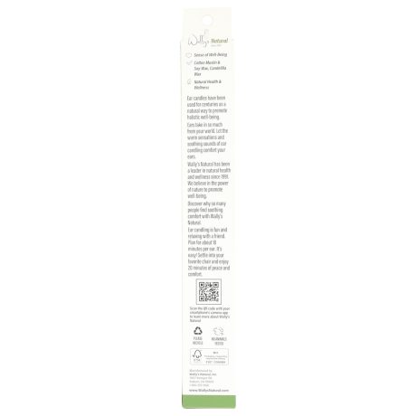 Wally's Natural Ear Candles - Soy, Herbal - 2pk - Image 8
