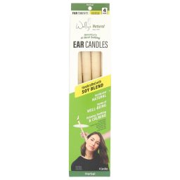 Wally's Natural Ear Candles - Soy, Herbal - 4pk