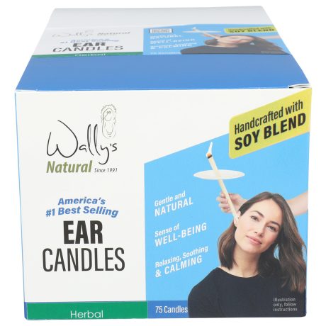 Wally's Natural Ear Candles - Soy, Herbal - 75pk - Image 7