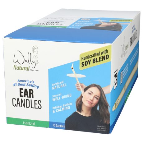 Wally's Natural Ear Candles - Soy, Herbal - 75pk - Image 10