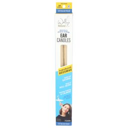 Wally's Natural Ear Candles - Beeswax, Unscented - 2pk