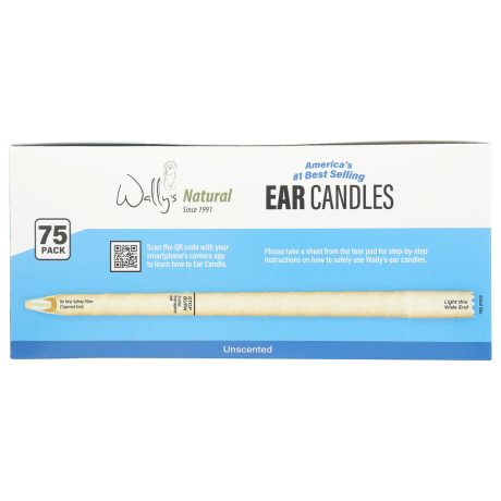 Wally's Natural Ear Candles - Beeswax, Unscented - 75pk - Image 7