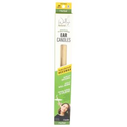 Wally's Natural Ear Candles - Beeswax, Herbal - 2pk