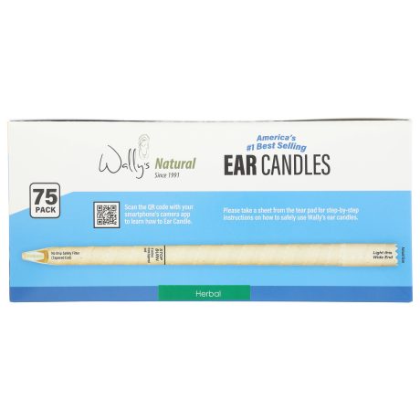 Wally's Natural Ear Candles - Beeswax, Herbal - 75pk - Image 8