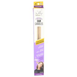 Wally's Natural Ear Candles - Beeswax, Lavender - 2pk
