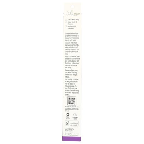 Wally's Natural Ear Candles - Beeswax, Lavender - 2pk - Image 9