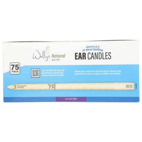 Wally's Natural Ear Candles - Beeswax, Lavender - 75pk - Image 8