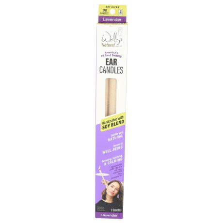 Wally's Natural Ear Candles - Soy, Lavender - 2pk