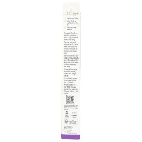 Wally's Natural Ear Candles - Soy, Lavender - 2pk - Image 8