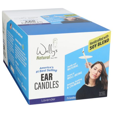 Wally's Natural Ear Candles - Soy, Lavender - 75pk