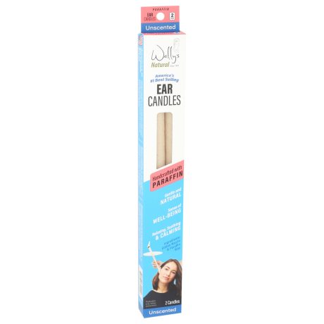 Wally's Natural Ear Candles - Paraffin, Unscented - 2pk - Image 6