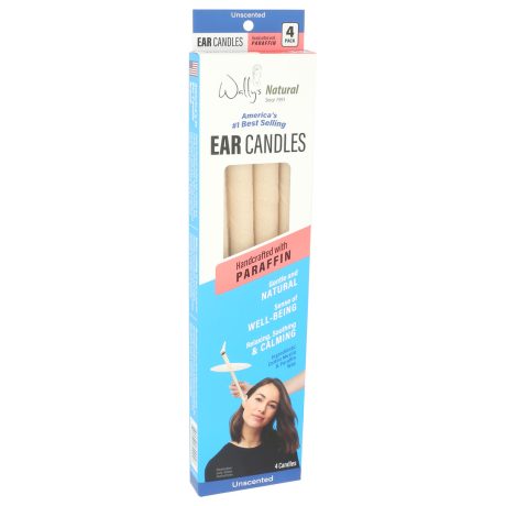 Wally's Natural Ear Candles - Paraffin, Unscented - 4pk - Image 2