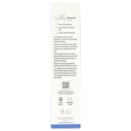 Wally's Natural Ear Candles - Paraffin, Unscented - 4pk - Image 5