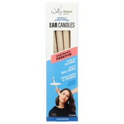Wally's Natural Ear Candles - Paraffin, Unscented - 12pk