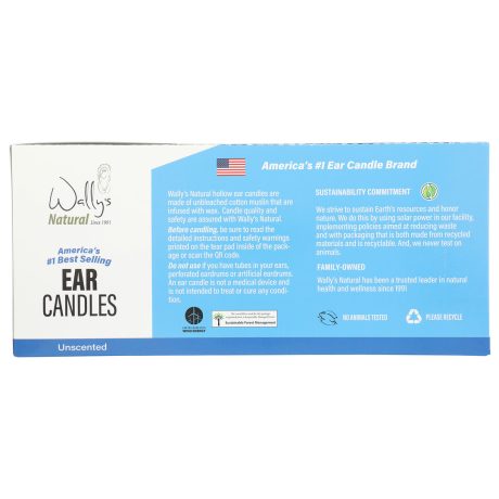 Wally's Natural Ear Candles - Paraffin, Unscented - 75pk - Image 8
