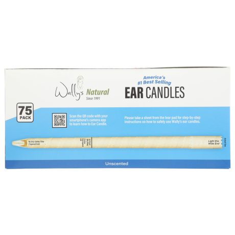 Wally's Natural Ear Candles - Paraffin, Unscented - 75pk - Image 10
