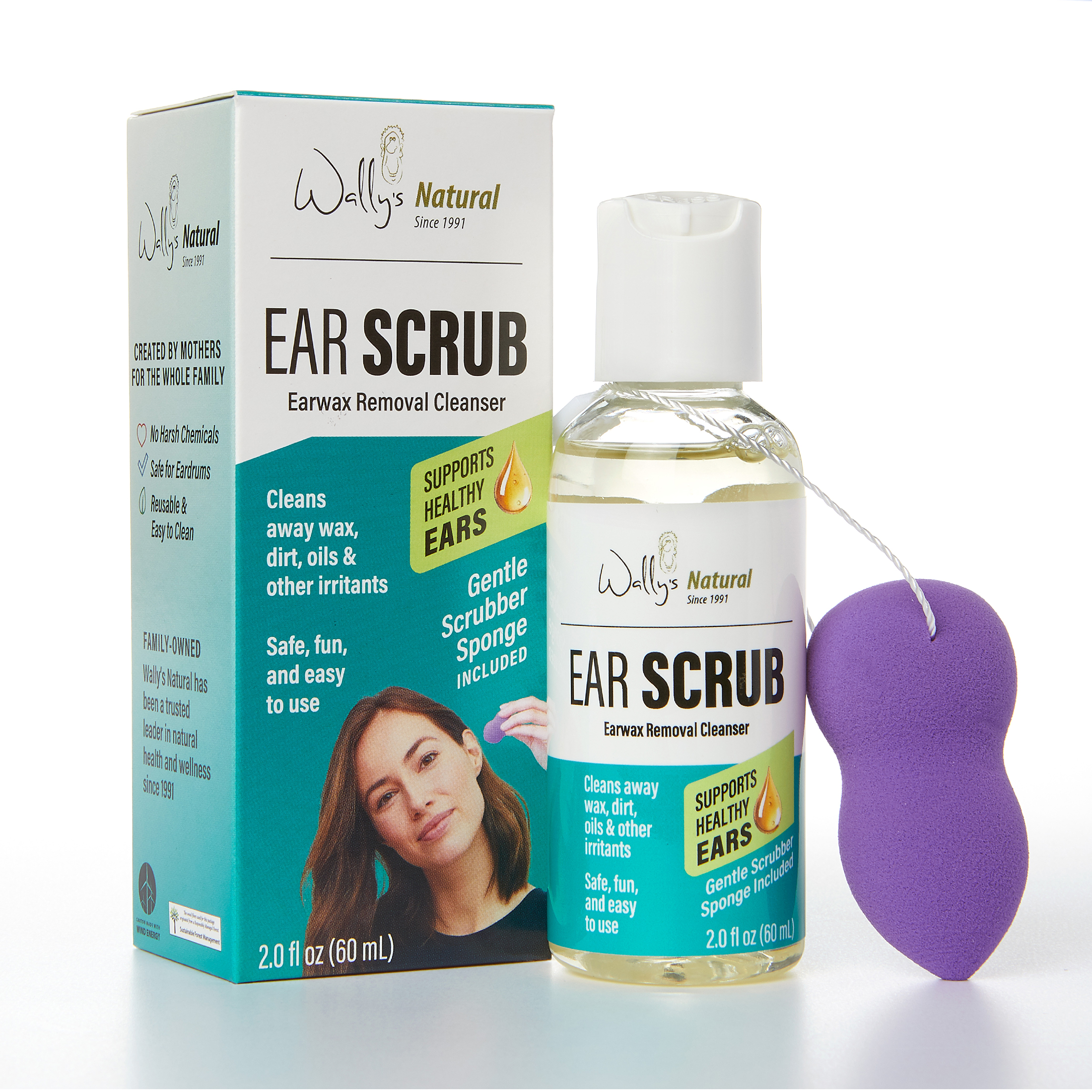 Wally's Natural Adult Ear Scrub, 2 fl oz - Wally's Natural